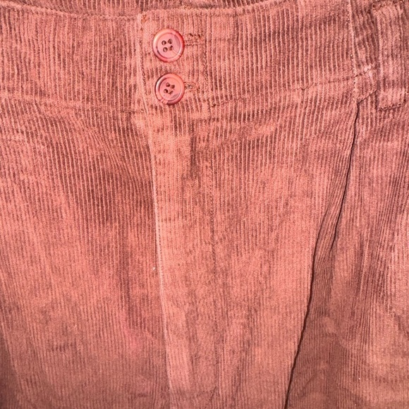 Vintage LL Bean Deep Red Cotton Corduroy Womens Pants Size 16 - Picture 2 of 4
